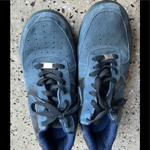 Nike AF1.  Navy suede. Gently used. $80
